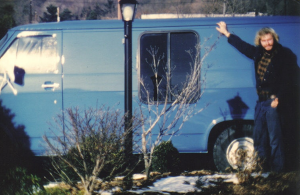 Jeff Sutton and his original blue van