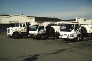 Street sweeping trucks at Suttons Contracting